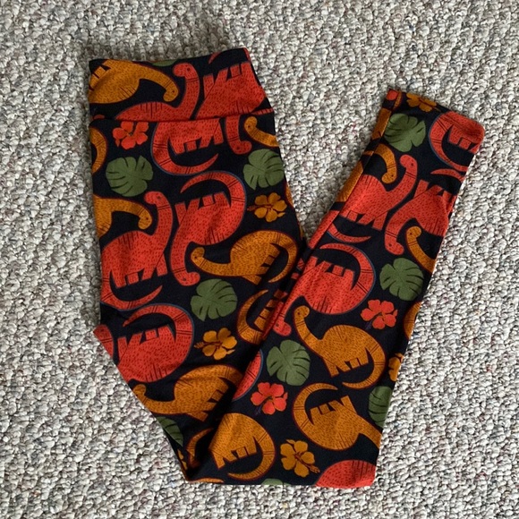 LuLaRoe Dinosaur Leggings (new without tags) - Picture 5 of 6